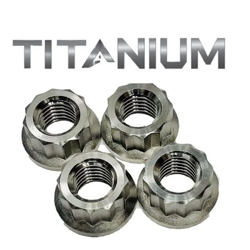 Honda TRX 300EX /  X Titanium Lug Nuts Front Rear Wheel Ti Lug Nut Set of 4