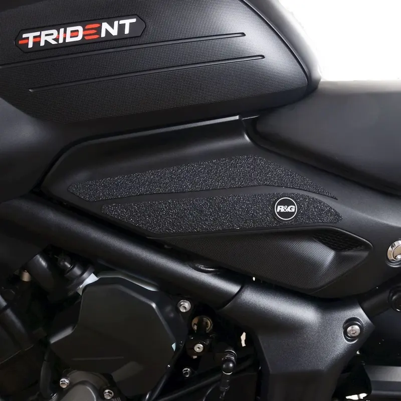 R&G Racing Clear Tank Traction Grips For 2021-2024 Triumph Trident 660 EZRG824CL