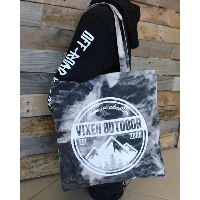 Vixen Outdoor Tie Dye Canvas Tote - Smoke