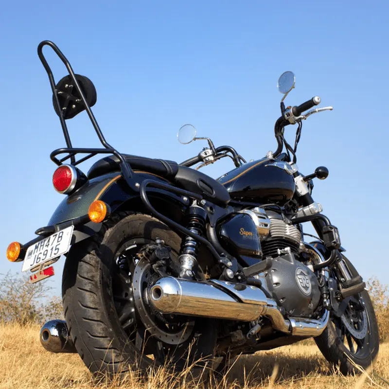 Royal Enfield Super Meteor 650 auto engina  Back rest/ Sissy bar