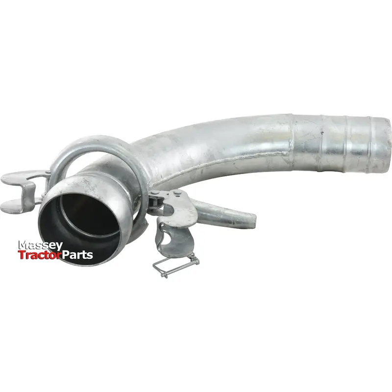 90 Coupling with Hose End - Male 5'' (133mm) x5'' (125mm) (Galvanised) - S.59427