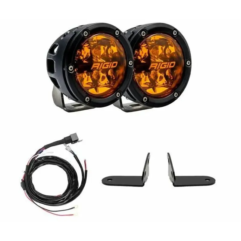 RIGID RZR 360 SERIES AMBER PRO A-PILLAR LIGHT KIT (PRO R/TURBO R)