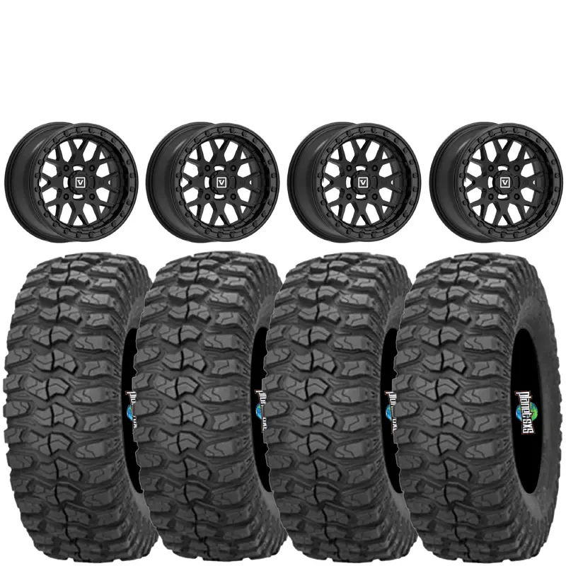 Valor Offroad V07 SATIN BLACK beadlock on Sedona Rock-A-Billy