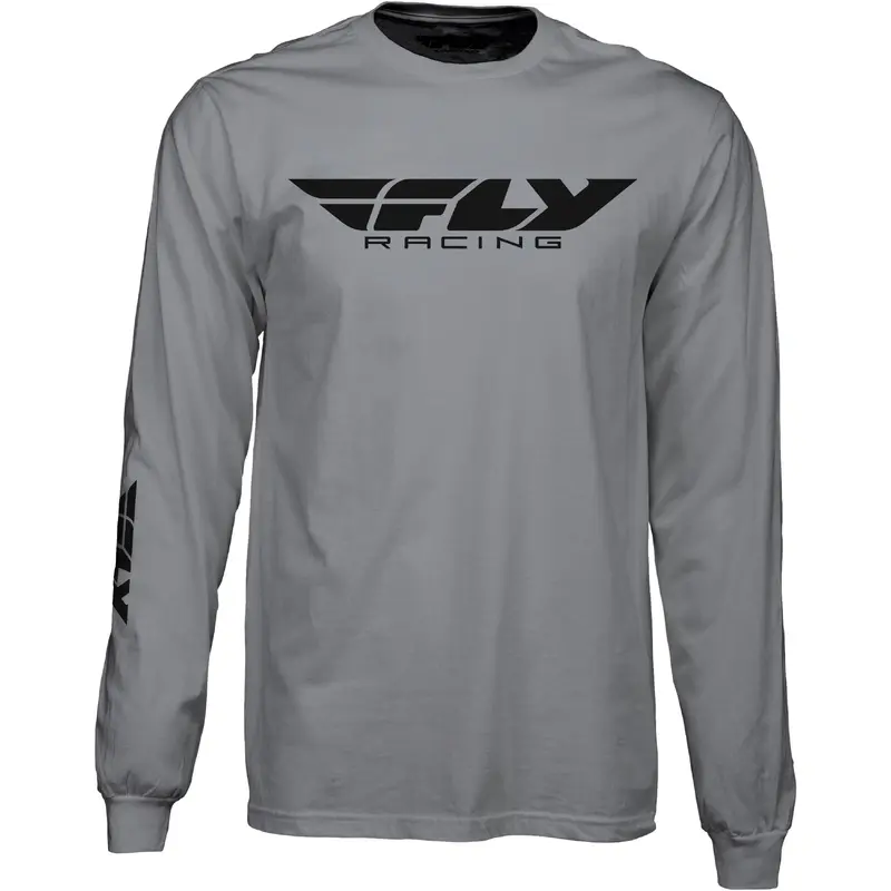Fly Corporate L/S Tee Grey Sm