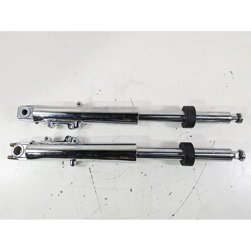 2003 Harley Touring FLHTCUI E-Glide 100th Chrome Front Fork Legs 41mm 46495-02A