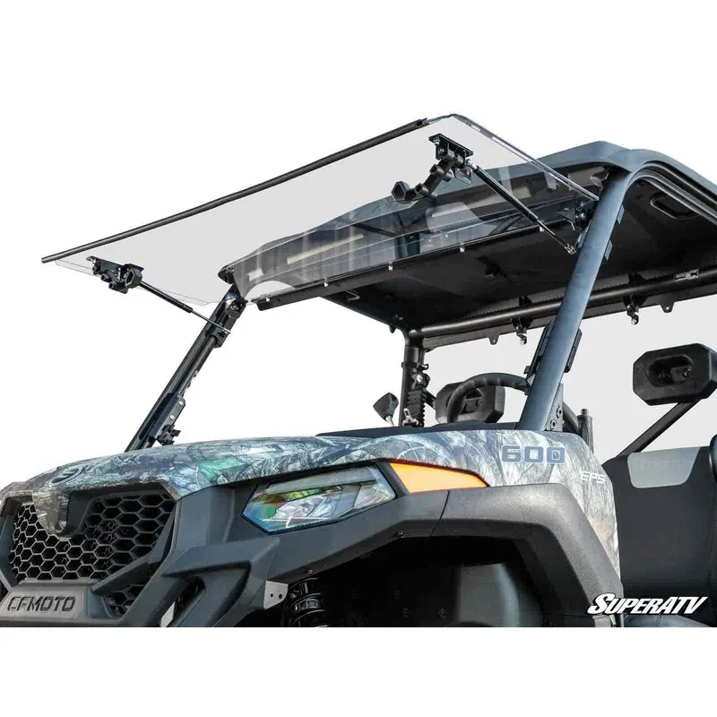 SuperATV CFMOTO UForce 600 Scratch Resistant Flip Windshield FWS-CF-UF600-70