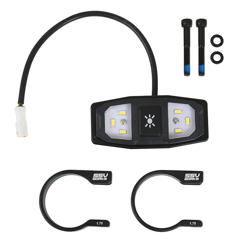 Led Dome Light W/Cage Clamps Ring Style 1.50"