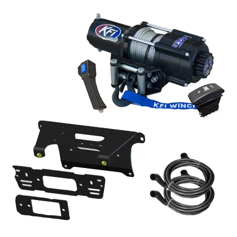 KFI Winch & Winch Mount Kit for various Polaris Ranger CREW 570/900/1000/Pro XD