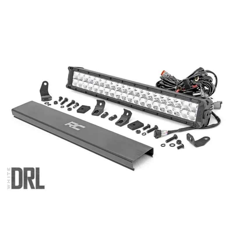 20 Inch Chrome Series LED Light Bar | Dual Row | Cool White DRL | 70920D