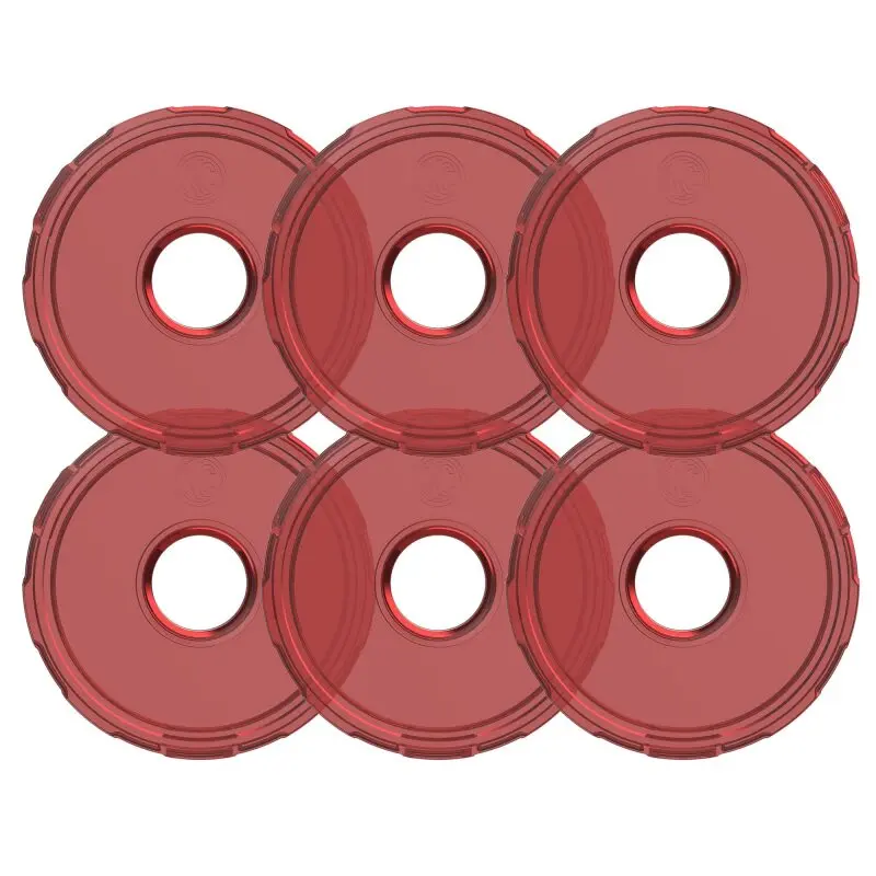 KC HiLiTES Cyclone V2 LED - Replacement Lens - Red - 6-PK