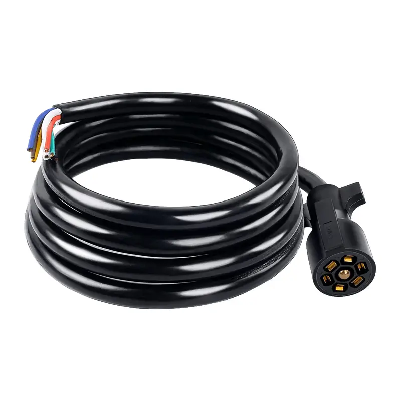 8FT Heavy Duty 7 Way Inline Trailer Cord