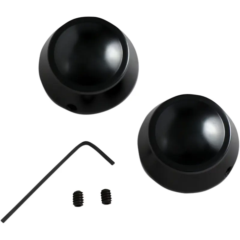 DRAG SPECIALTIES Swingarm Pivot Bolt Cover - Gloss Black C16-0225B