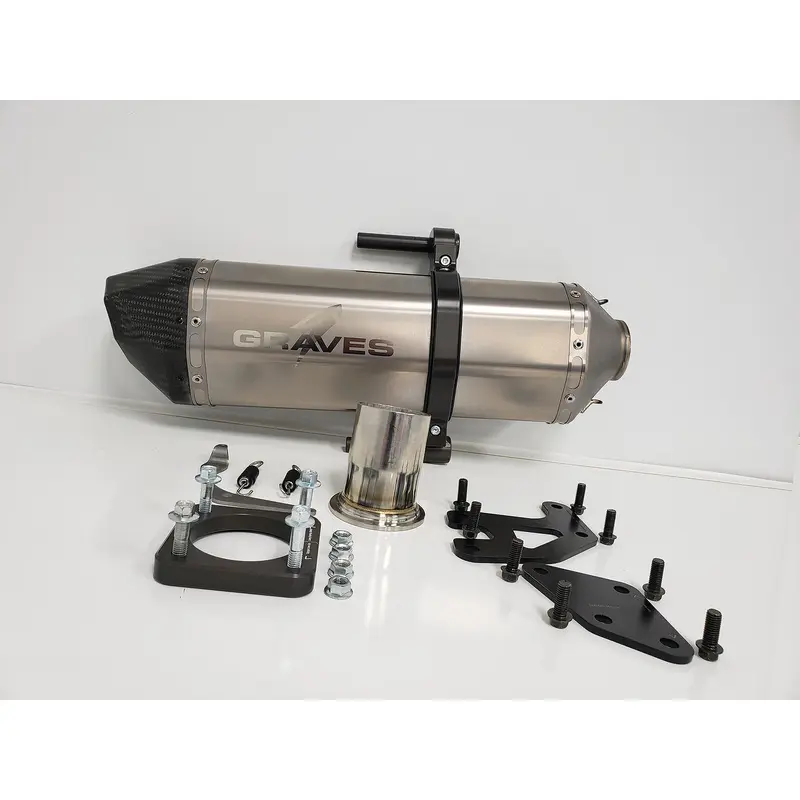 Graves Motosports Kawasaki Teryx KRX 1000 Titanium Cat Eliminator Exhaust System