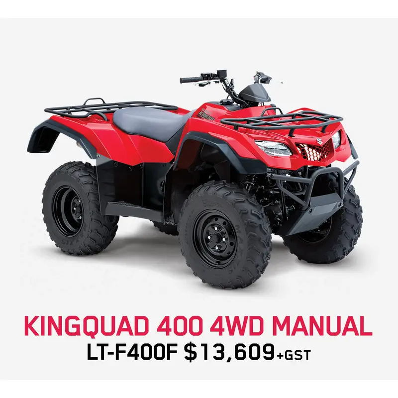 SUZUKI LTF400F King Quad 400 Manual - *3.9% - 1/3, 1/3, 1/3 Finance*