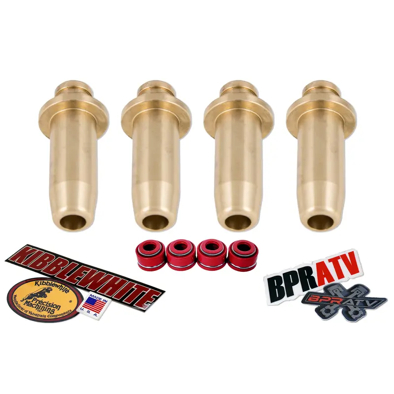 87-92 TRX250X FourTrax 250 Kibblewhite Intake Exhaust Valve Guides Set RED Seals
