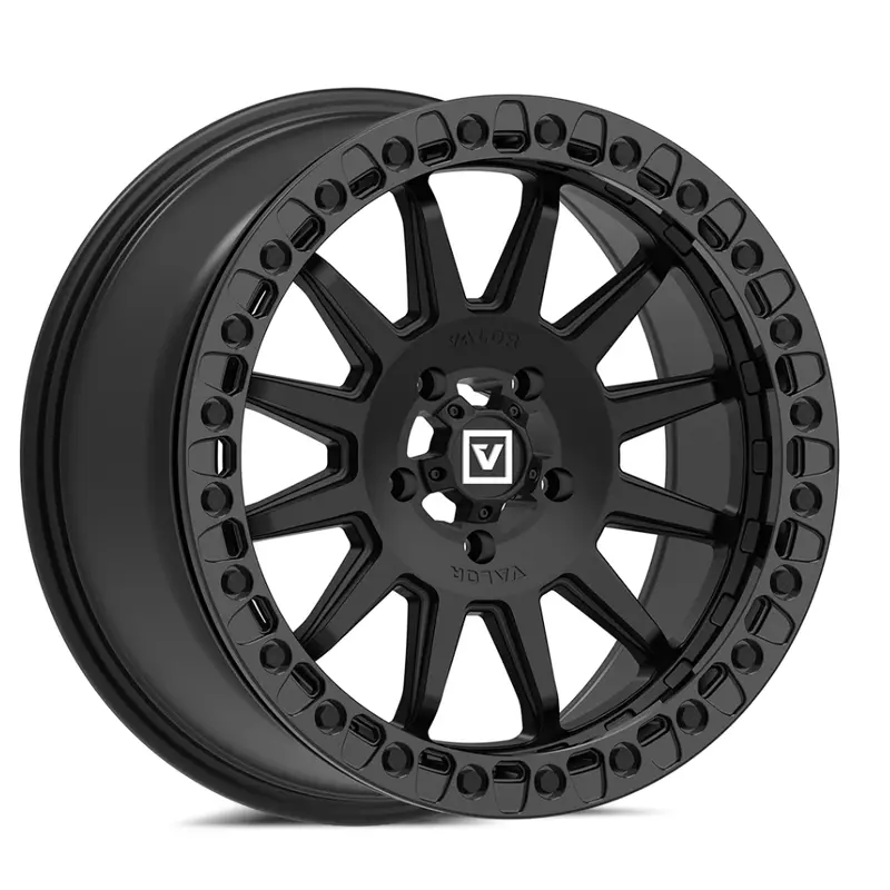 V09 BEADLOCK FLOW FORM 17X8 +40 6X139.7 SATIN BLACK