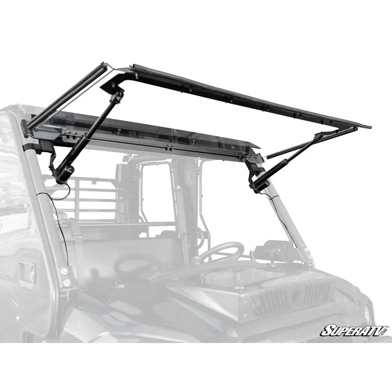 SuperATV Kawasaki Mule Pro MaxDrive Power Flip Windshield PFWS-K-MULEFXT-70