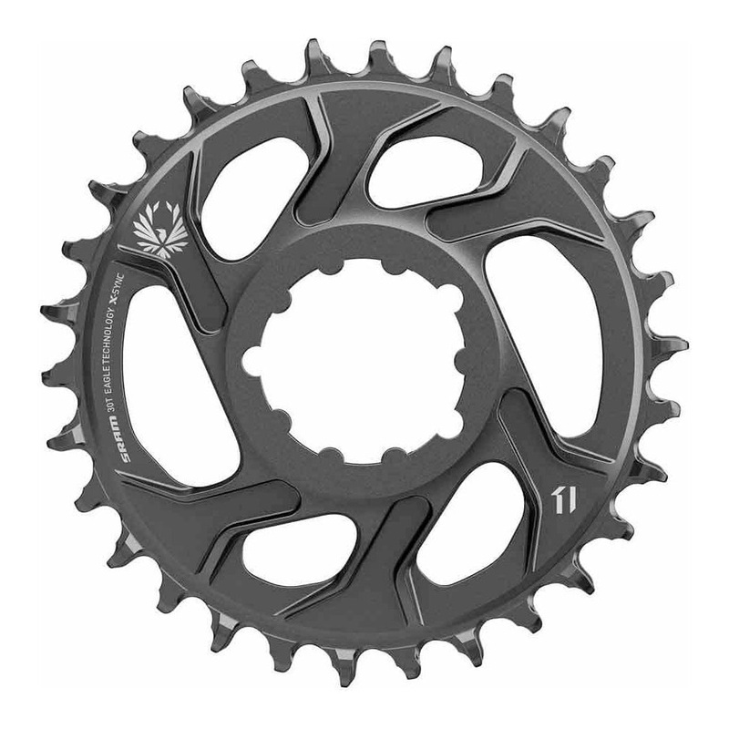 SRAM X-SYNC 2 12 Speed Direct Mount Chainring - SRAM Direct Mount - 3mm Boost - Round - Black - 38T