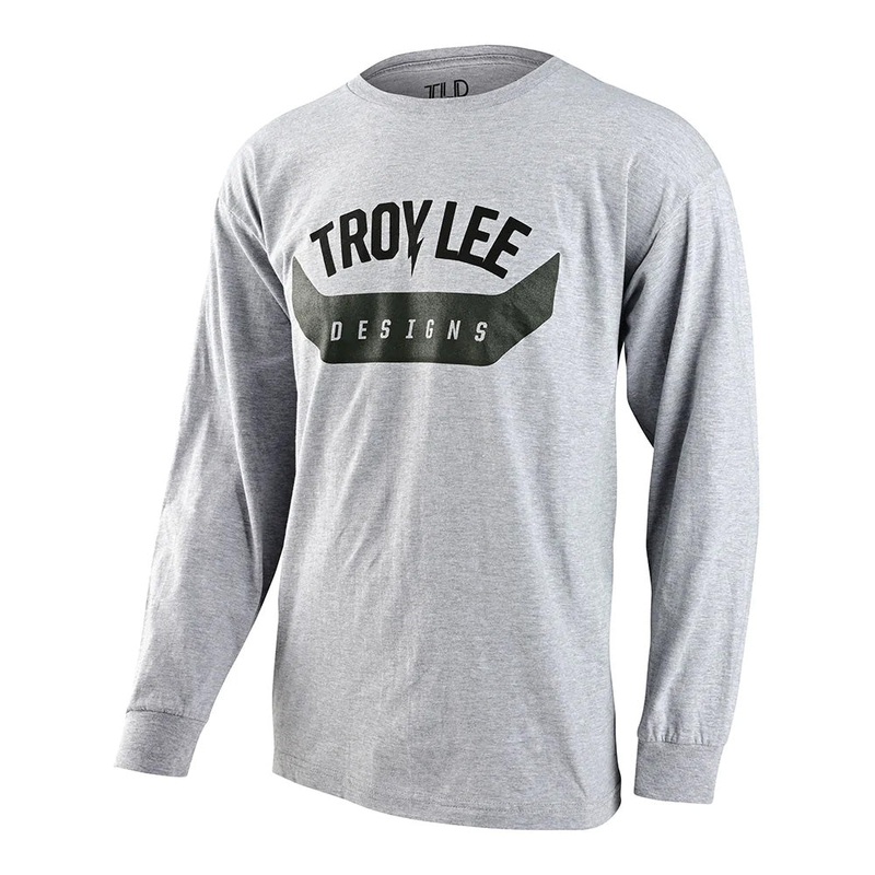 TLD Arc Long Sleeve Tee - M - Heather Grey